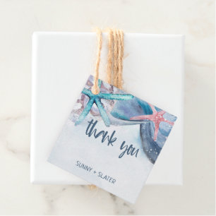 Shellabration Strand Zeester Schelpen Dank Je Bedankjes Labels