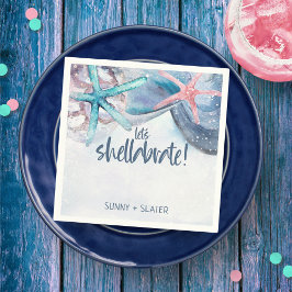 Shellabration | Strand Zeesterren Schelpen  Servet