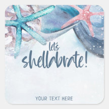 Shellabration | Waterverf Strand Zeester Schelp