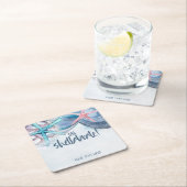 Shellabration | Waterverf Strand Zeester Zeeoor Kartonnen Onderzetters (Insitu)