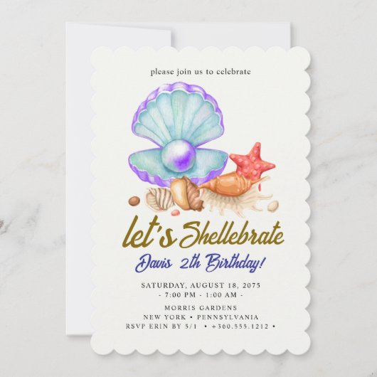 Shellebrate   Birthday  Kaart (Voorkant)