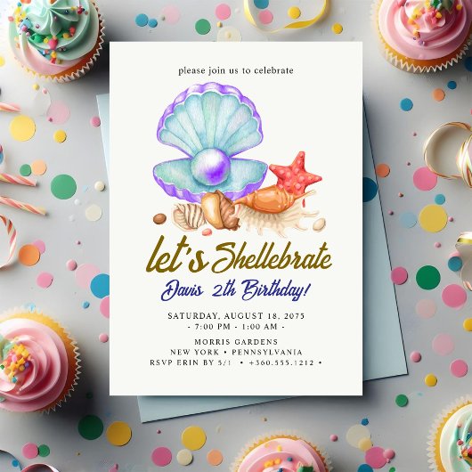 Shellebrate   Birthday  Kaart