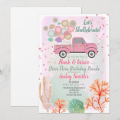 Shellebrate onder het Zee rijden door de verjaarda Kaart (Voorkant / Achterkant)