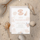 Shellebrate Seashell Creatures Roze 1e Verjaardag Kaart