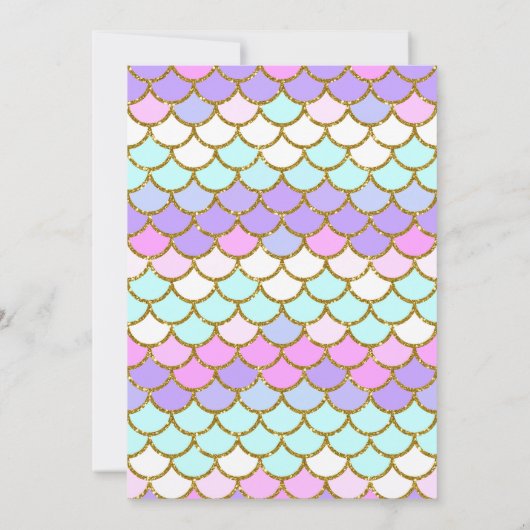 Shellebrate Seashell en zeemeermin Verjaardag Kaart (Achterkant)