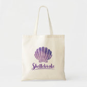 Shellebrate Seashell Pun Beach Party Tote Bag (Voorkant)