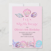 Shellebrate Seashell Strand Verjaardag Kaart (Voorkant)