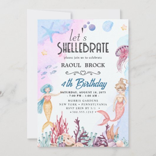 Shellebrate Verjaardag Kaart (Voorkant)