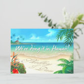 Shelley & Dan Exotic Beach Wedding::aangepast: Kaart (Staand voorkant)