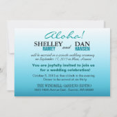 Shelley & Dan Exotic Beach Wedding::aangepast: Kaart (Achterkant)