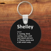 Shelley Definition D Funny Birthday  Sleutelhanger (Voorkant)