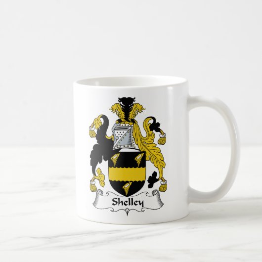 Shelley Family Crest Koffiemok (Rechts)