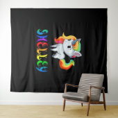 Shelley Unicorn Wandkleed (In Situ (horizontaal))