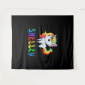 Shelley Unicorn Wandkleed (Voorkant (horizontaal))