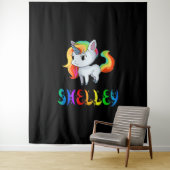 Shelley Unicorn Wandkleed (In situ)