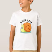 Shellfie Funny Snail Selfie Pun T-shirt (Voorkant)