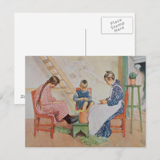 Shelling Peas, pub. in "Lasst Licht Hinin" ("Let i Briefkaart (Voorkant / Achterkant)