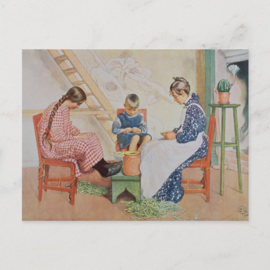 Shelling Peas, pub. in "Lasst Licht Hinin" ("Let i Briefkaart (Voorkant)