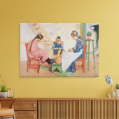 Shelling Peas, pub. in "Lasst Licht Hinin" ("Let i Canvas Afdruk (Insitu (Woonkamer))