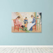 Shelling Peas, pub. in "Lasst Licht Hinin" ("Let i Canvas Afdruk (Insitu (Houten vloer))