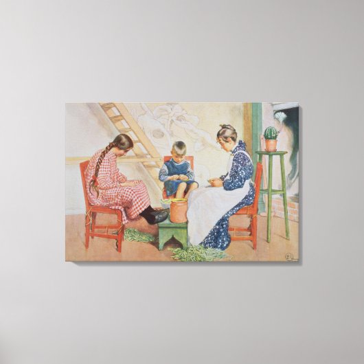 Shelling Peas, pub. in "Lasst Licht Hinin" ("Let i Canvas Afdruk (Voorkant)