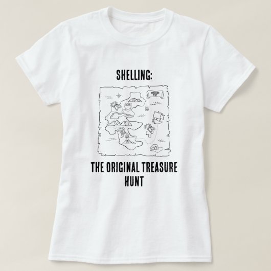 Shelling: The Original Treasure Hunt – Women’s Tee T-shirt (Design voorkant)