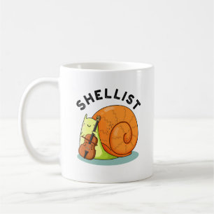 Shellist Funny Snail Cello Pun Koffiemok
