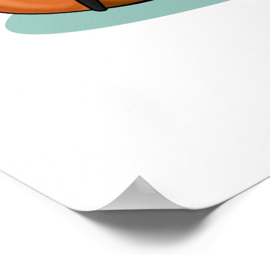 Shellist Funny Snail Cello Pun Poster (Hoek)