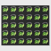 Shello Daar Funny Tortoise Pun Dark BG Cadeaupapier (Vlak)