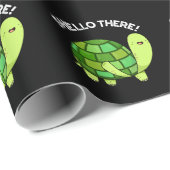 Shello Daar Funny Tortoise Pun Dark BG Cadeaupapier (Rol Hoek)