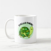 Shello Daar Funny Tortoise Pun Koffiemok (Links)