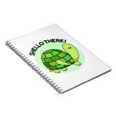 Shello Daar Grappige Schildpad Woordspeling  Notitieboek (Rechterzijde)