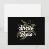 Shello Daar Turtle Lover Turtles Zee Funny Gift Briefkaart (Voorkant / Achterkant)