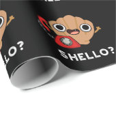 Shello Funny Zee Shell Pun Dark BG Cadeaupapier (Rol Hoek)