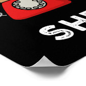 Shello Funny Zee Shell Pun Dark BG Poster (Hoek)