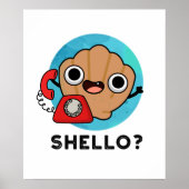 Shello Funny Zee Shell Pun Poster (Voorkant)