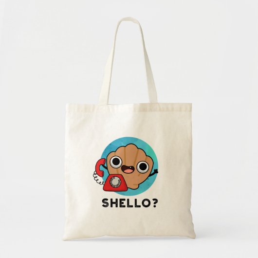 Shello Funny Zee Shell Pun Tote Bag (Voorkant)