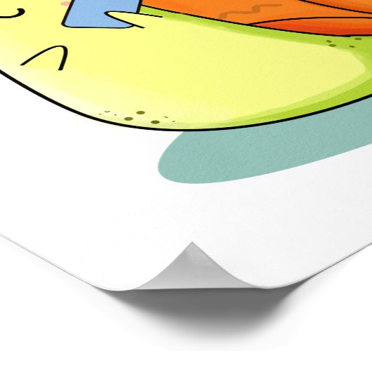 Shello grappige slak mobiele telefoon woordspeling poster (Hoek)