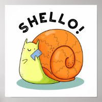 Shello grappige slak mobiele telefoon woordspeling