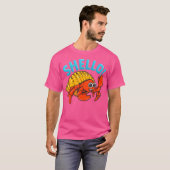 Shello Shellfish Pun Funny Hermit Crab Zee Shell F T-shirt (Voorkant volledig)