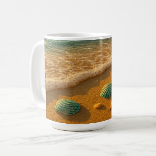 Shells bij de kust koffiemok (Voorkant links)