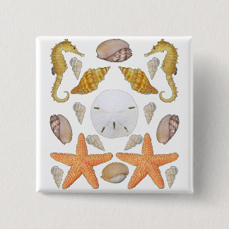 Shells Galore Vierkante Button 5,1 Cm