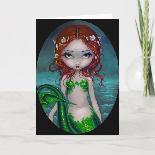 "Shells in Mijn Haar" Wenskaart Kaart (Voorkant)