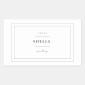 Shells Pasta Label Stickers (Voorkant)