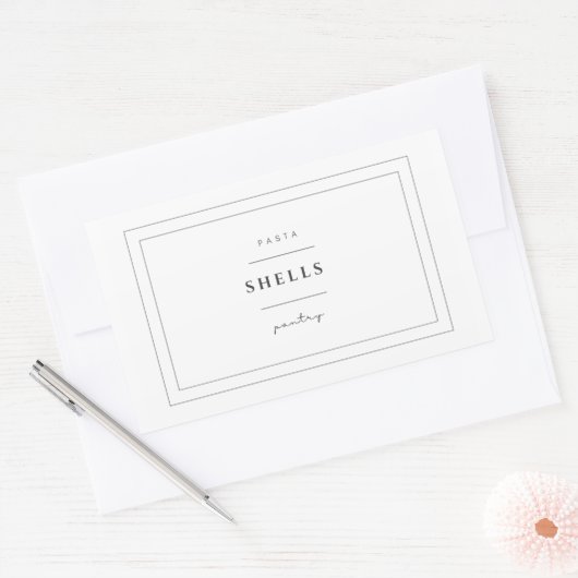 Shells Pasta Label Stickers (Envelop)