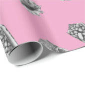 Shells Patroon Wrapping Papier (Rol Hoek)