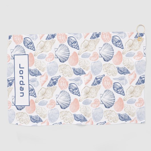 Shells Pattern Golfhanddoek (Horizontaal)