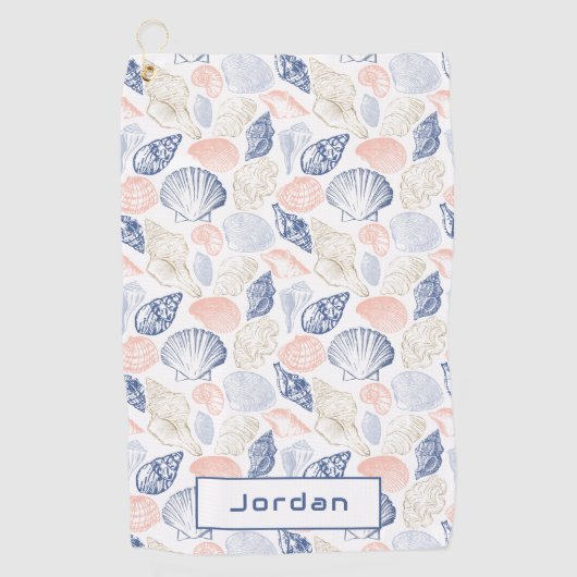 Shells Pattern Golfhanddoek (Voorkant)
