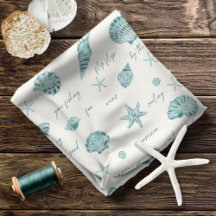 Shells Starfish Sun Fun Text Blauwgroen ID918