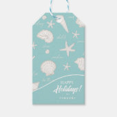 Shells Starfish Sun Fun Text Ivory ID918 Cadeaulabel (Voorkant)